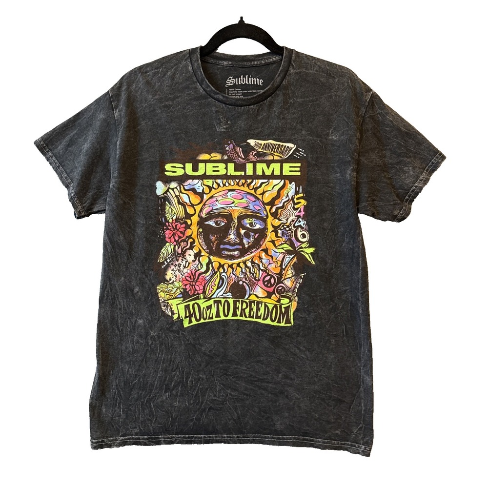 Sublime Shirt M 30th Anniversary 40oz to Freedom Sun Band Tee 90s Ska Reggae